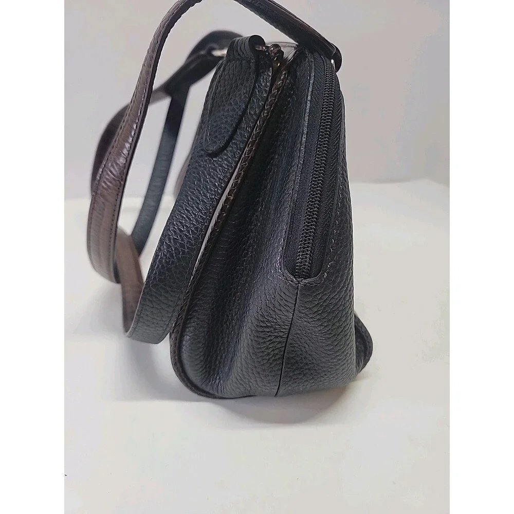 Brighton Shoulder Bag‎ Womens Brown Black Pewter Aligator Leather